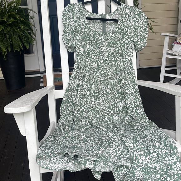 SHEIN Dresses & Skirts - ☀️New SHEIN Ditsy Floral Print Ruffle Hem Dress XSmall